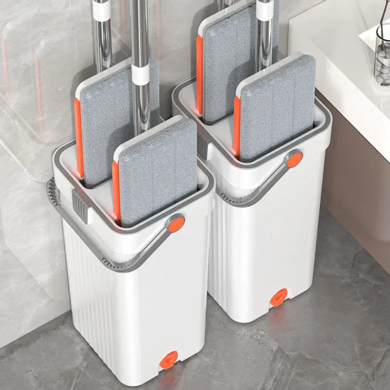 Flat Mop and Bucket Set