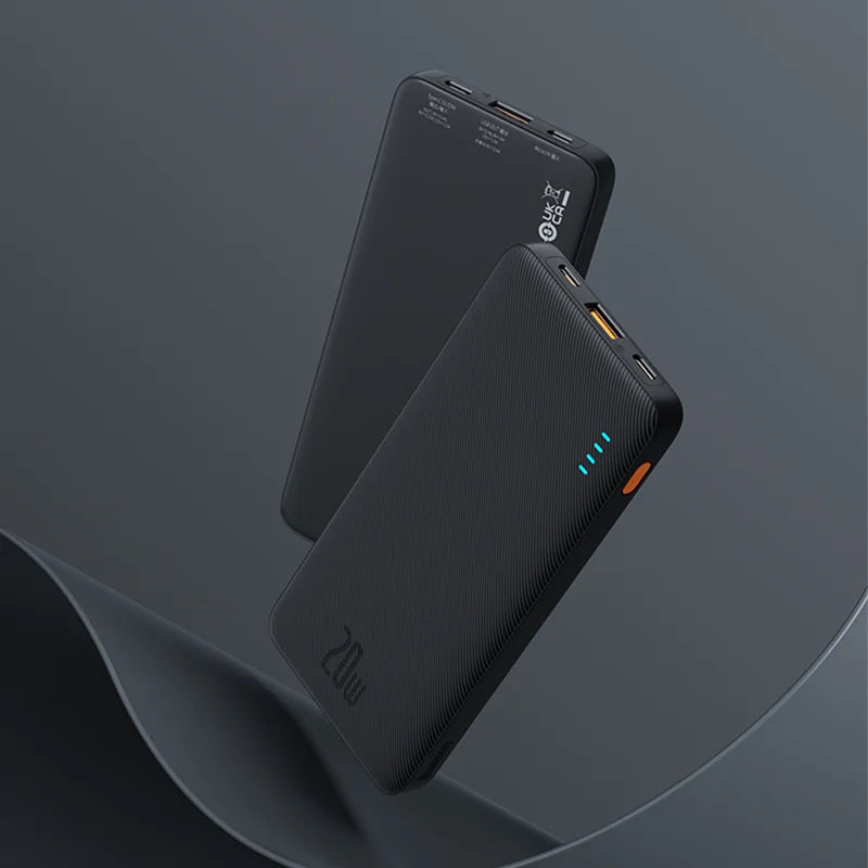 Baseus 20W Fast Charge Power Bank – 10,000mAh Portable Charger