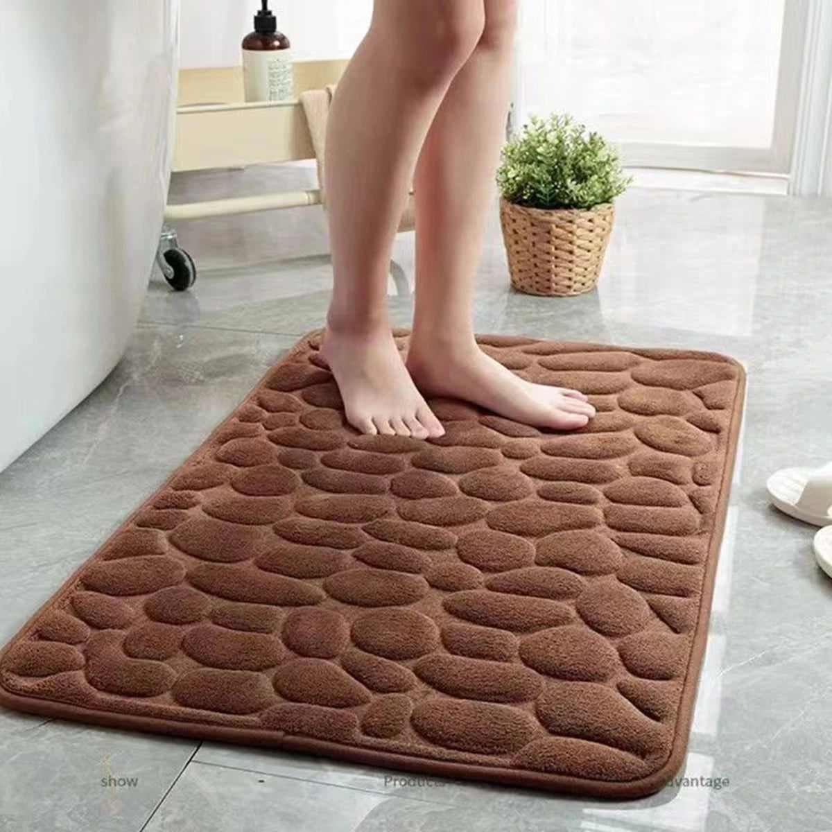 Stone Slate Bath Mat