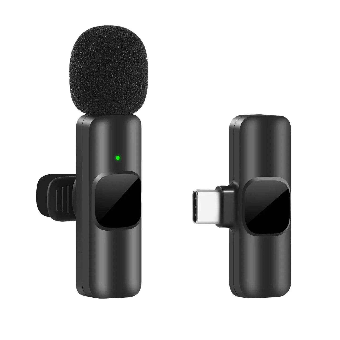 Wireless Microphone – Dual Mic System for USB-C Devices (Android, iPad, Type-C)