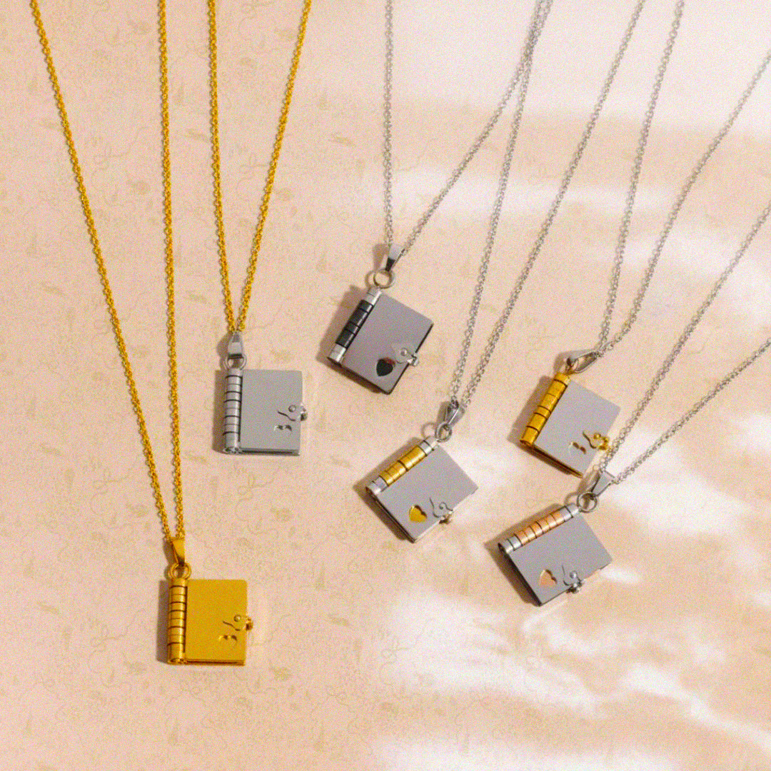 Book Locket Necklace