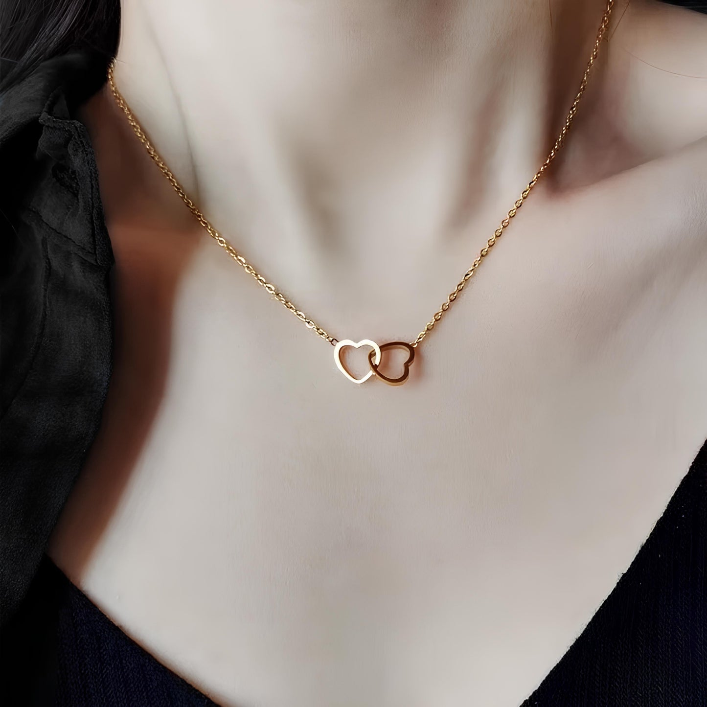 Double Heart Necklace