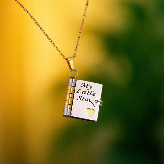 My Little Star Love Book Necklace - Daughter