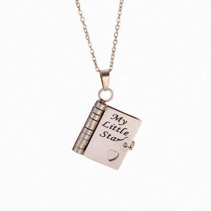 My Little Star Love Book Necklace - Daughter
