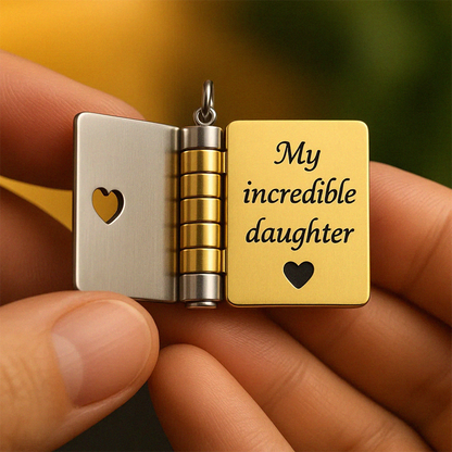 My Little Star Love Book Necklace - Daughter