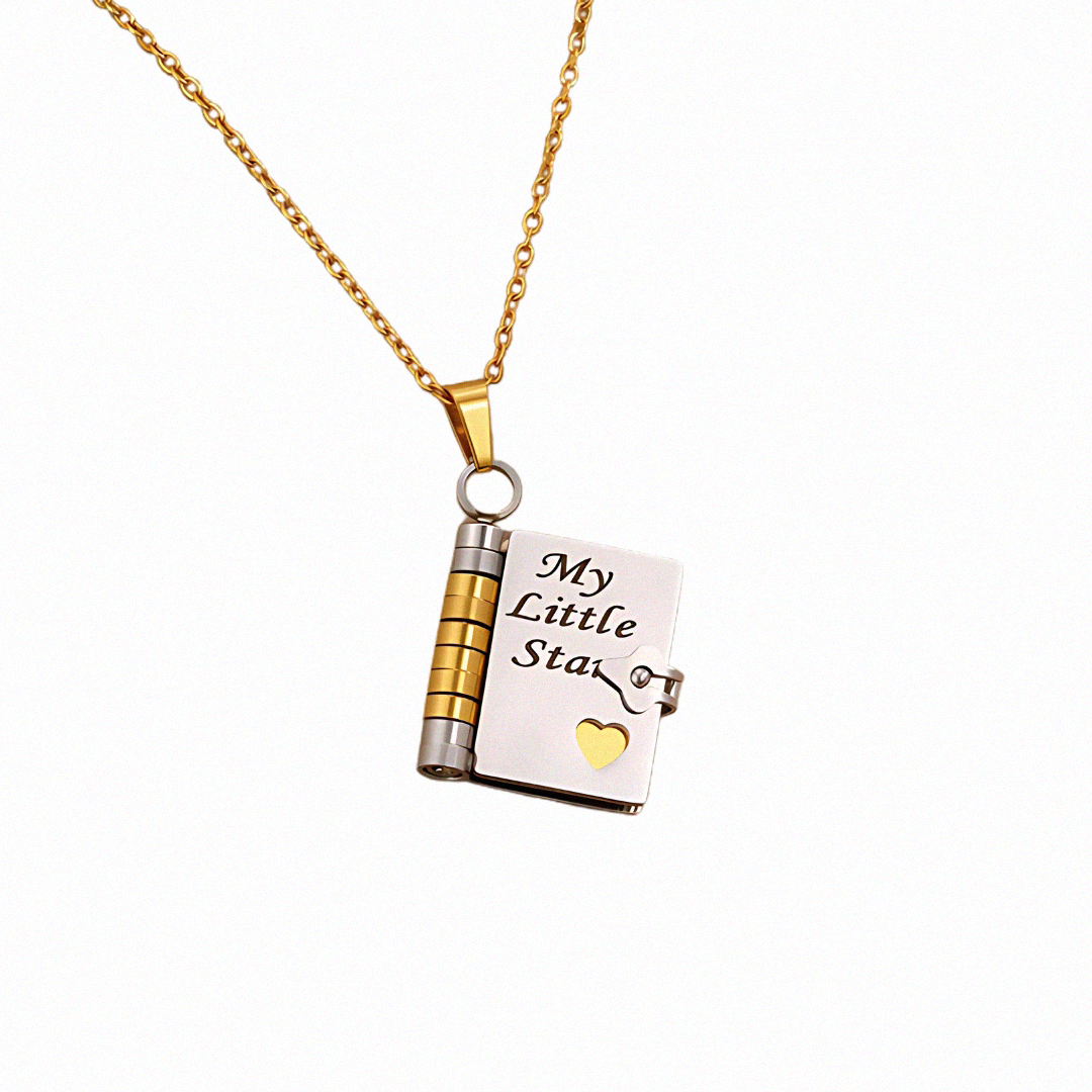 My Little Star Love Book Necklace - Daughter