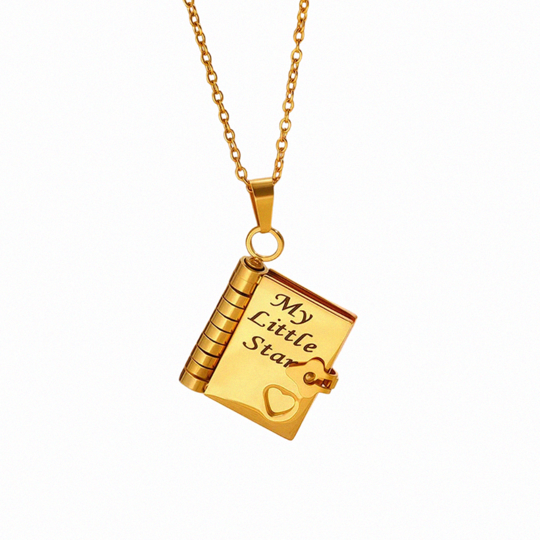 My Little Star Love Book Necklace - Daughter