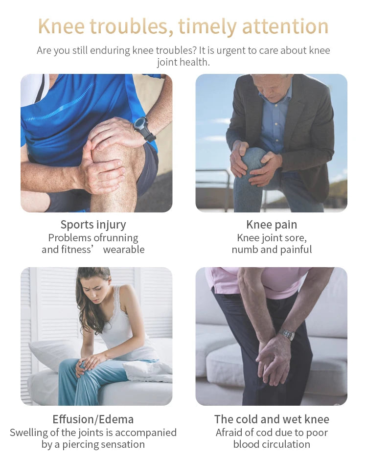 Protable Knee Massager Knee Joint Muscles Relaxtion Equipment Elbow Shoulder Massage Machine Easy to Use for Family and Friends - Septhia