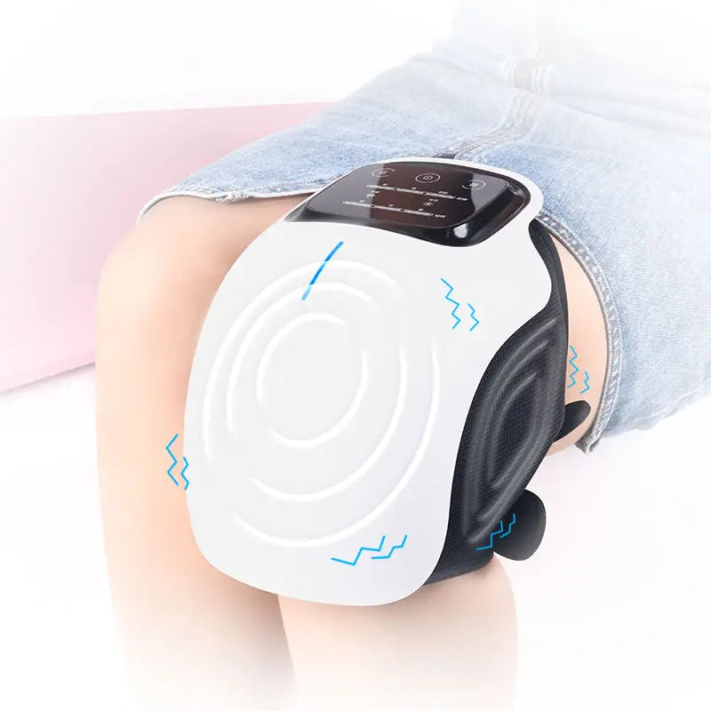 Protable Knee Massager Knee Joint Muscles Relaxtion Equipment Elbow Shoulder Massage Machine Easy to Use for Family and Friends - Septhia