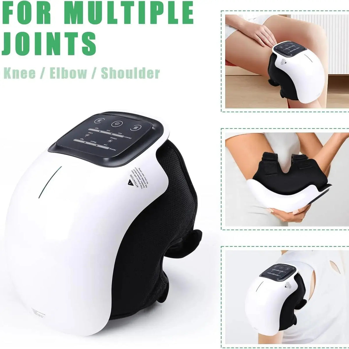 Protable Knee Massager Knee Joint Muscles Relaxtion Equipment Elbow Shoulder Massage Machine Easy to Use for Family and Friends - Septhia