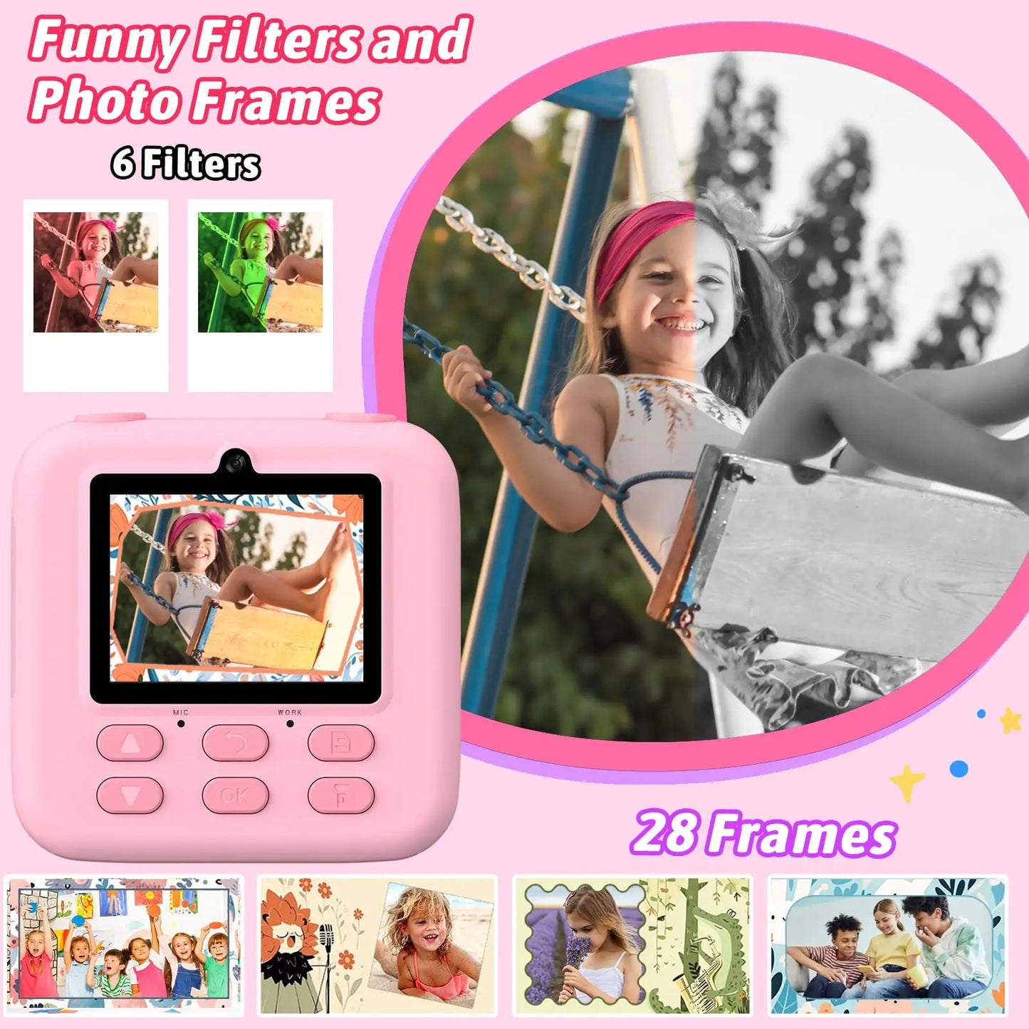 Kids Instant Print Camera