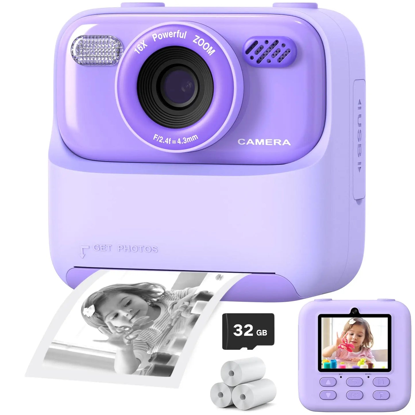 Kids Instant Print Camera