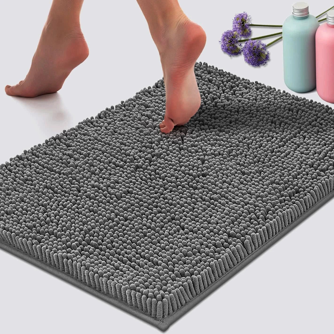 Plush Chenille Bath Mat