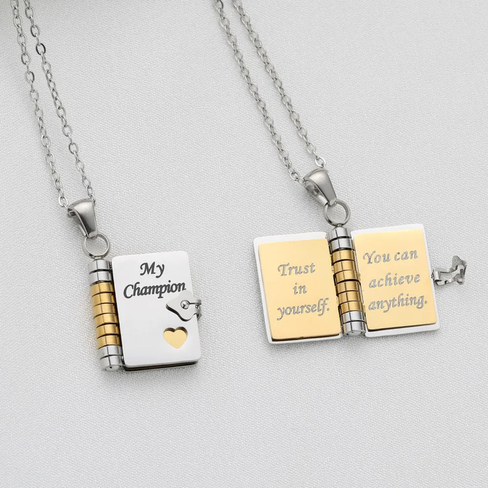 My Champion Book Necklace - Son