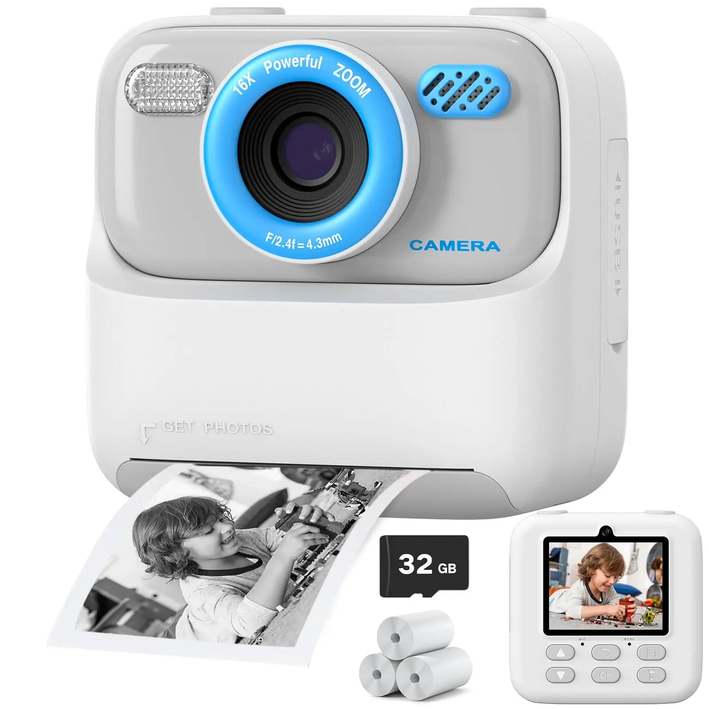 Kids Instant Print Camera