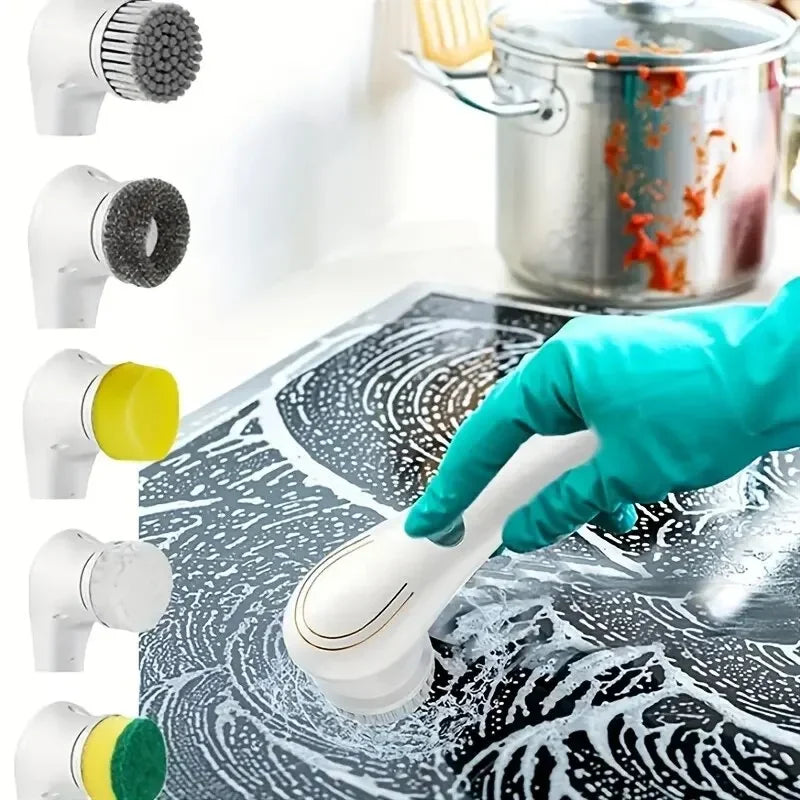 Five-in-One Electric Cleaning Brush