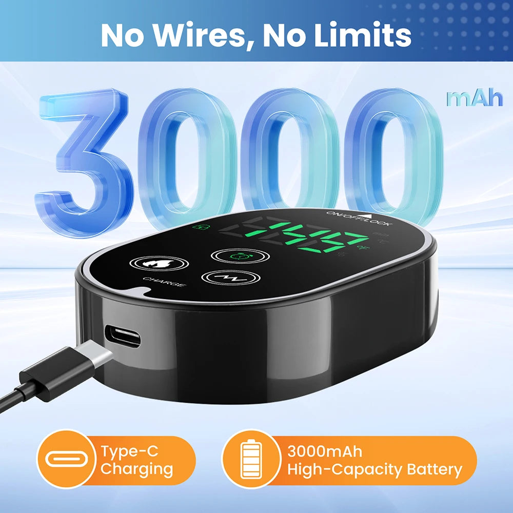 Electric Foot Massager Vibration Relaxation Ankle Massager Warm Hot Compress Ankle Brace Joint Sprain Support Ankle Protection