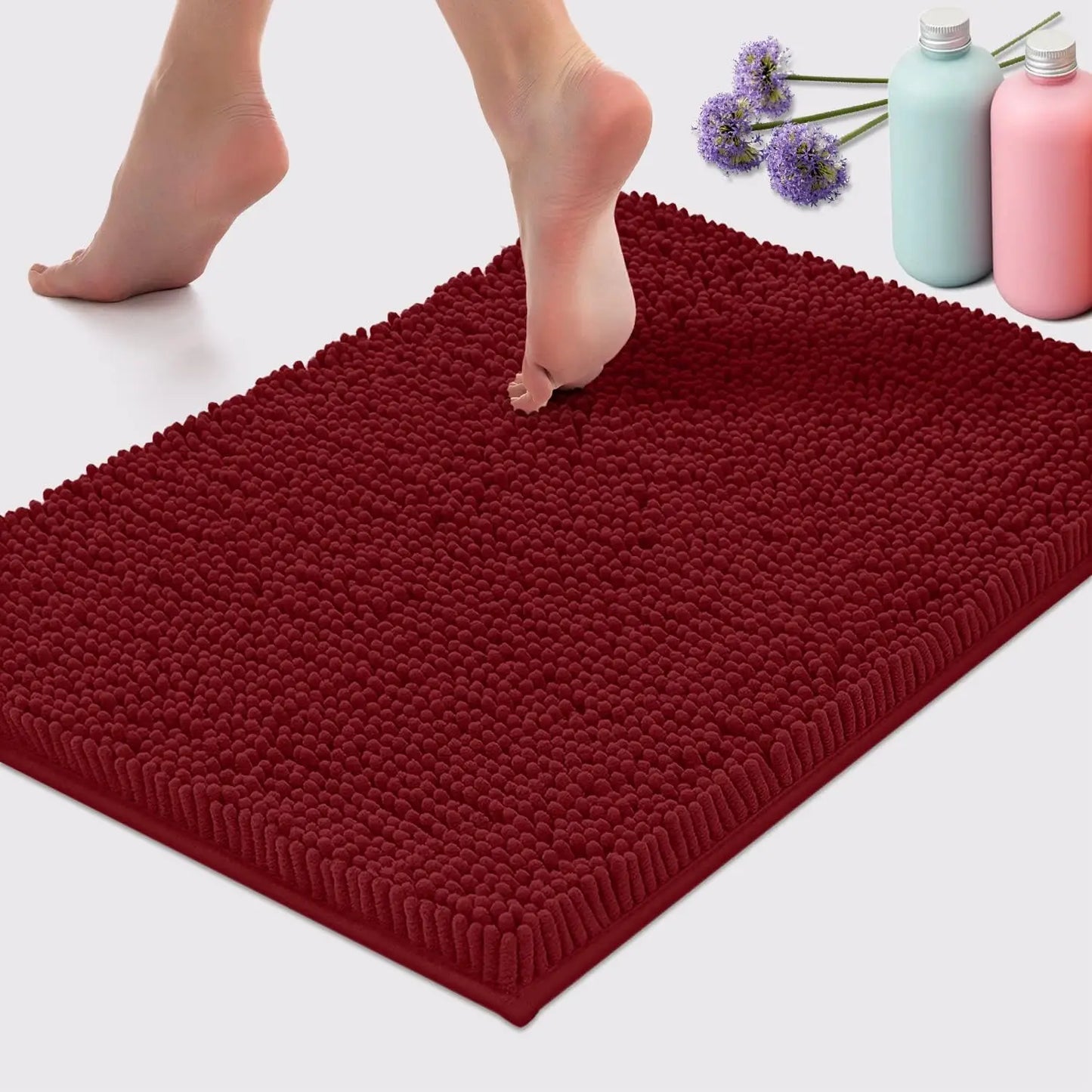 Plush Chenille Bath Mat