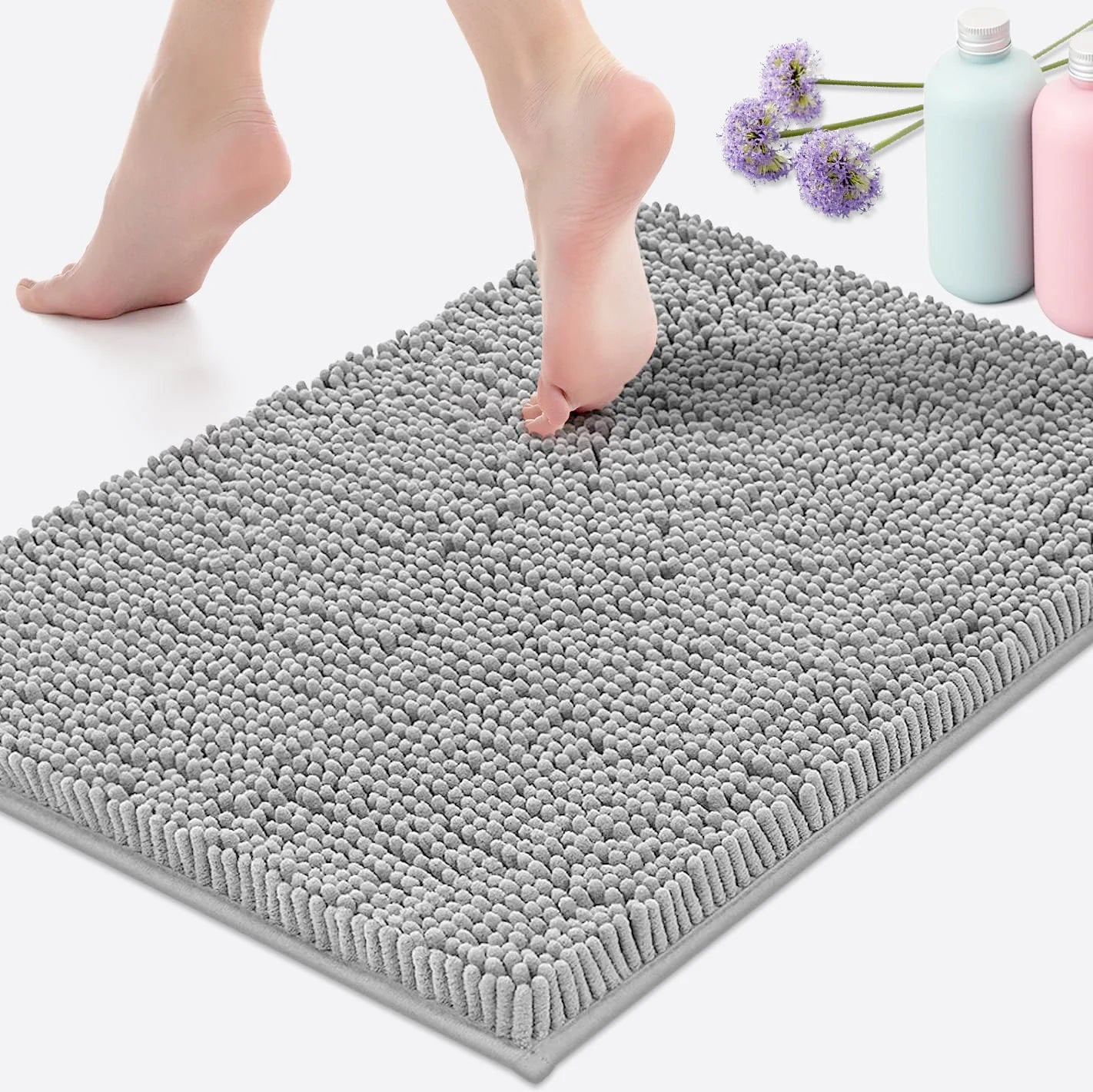 Plush Chenille Bath Mat