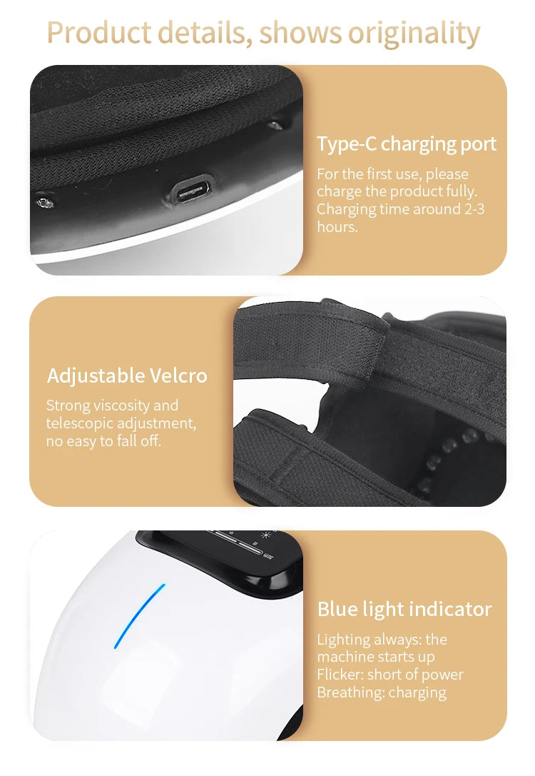Protable Knee Massager Knee Joint Muscles Relaxtion Equipment Elbow Shoulder Massage Machine Easy to Use for Family and Friends - Septhia