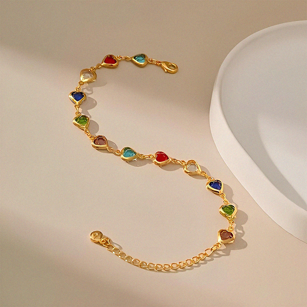 Colourful Hearts Bracelet