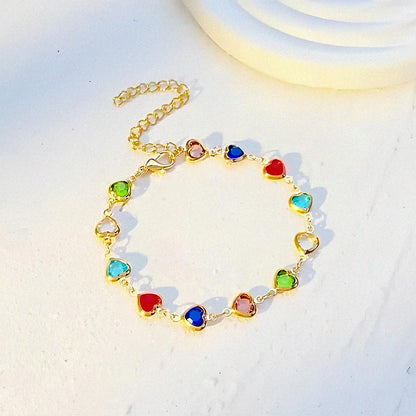 Colourful Hearts Bracelet