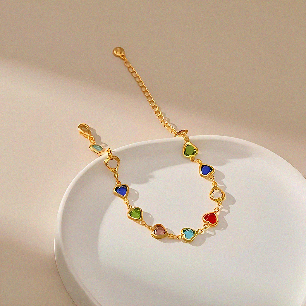 Colourful Hearts Bracelet