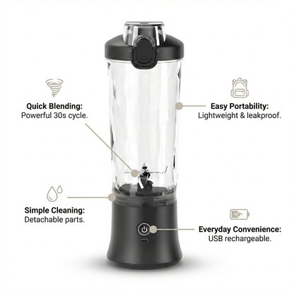Black Portable Blender