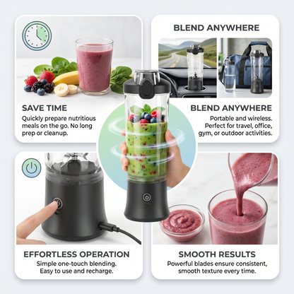Black Portable Blender